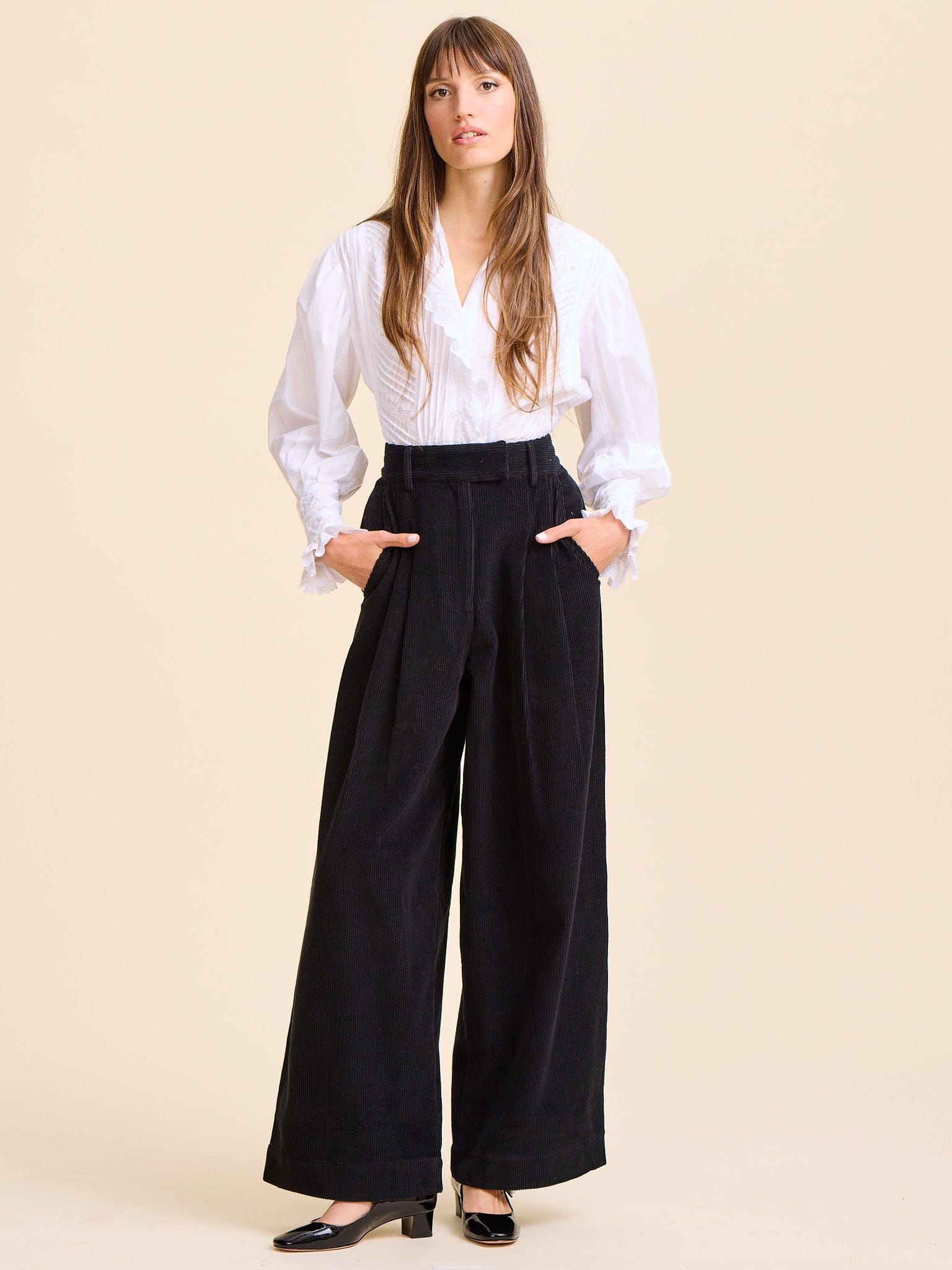 MILLE Clothing Cara Pant in Black Cord