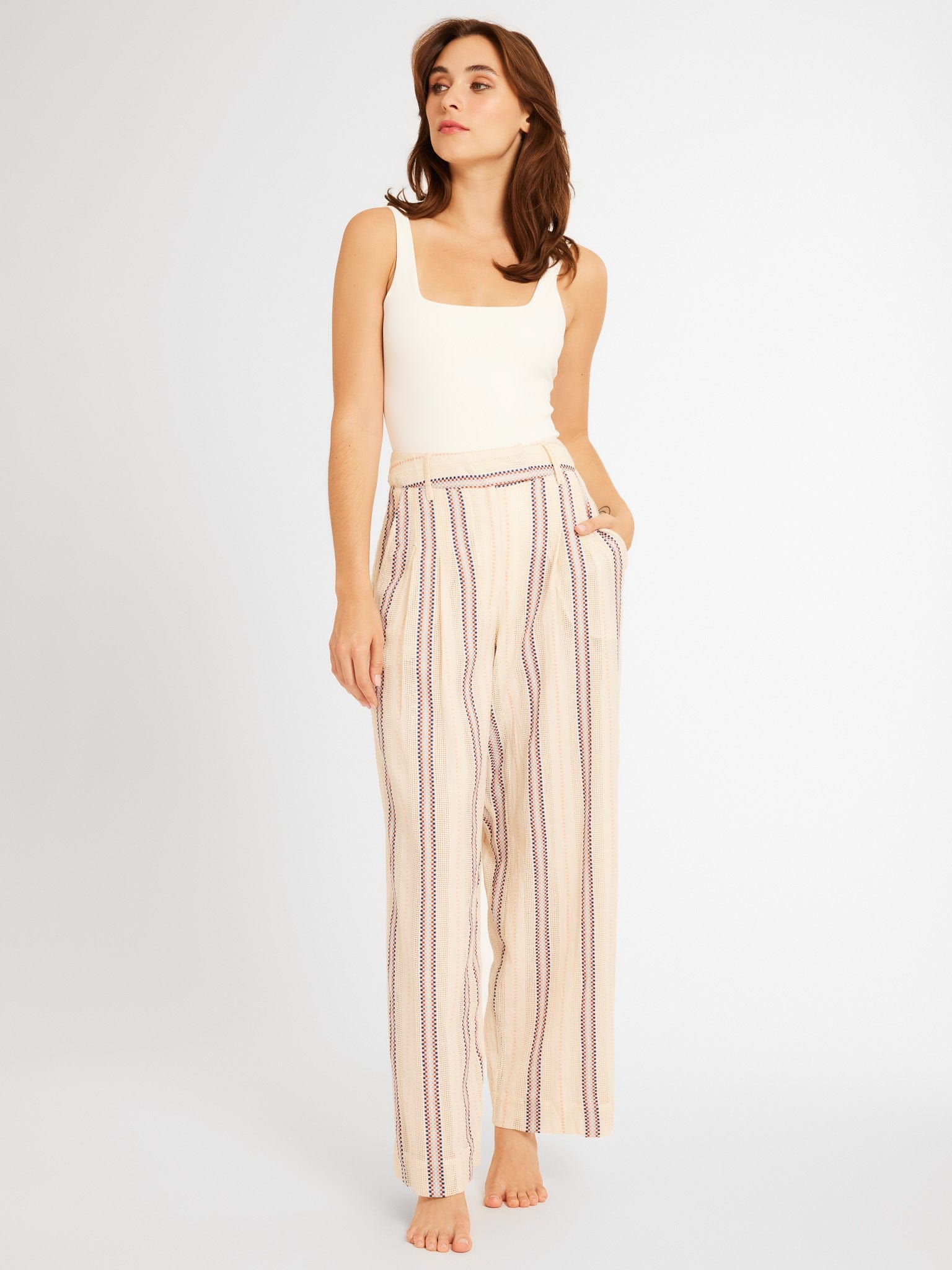 MILLE Clothing Cara Pant in O&#39;Keeffe Stripe