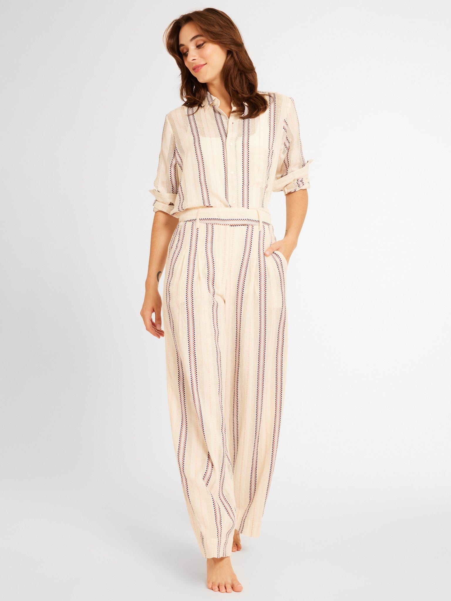 MILLE Clothing Cara Pant in O&#39;Keeffe Stripe