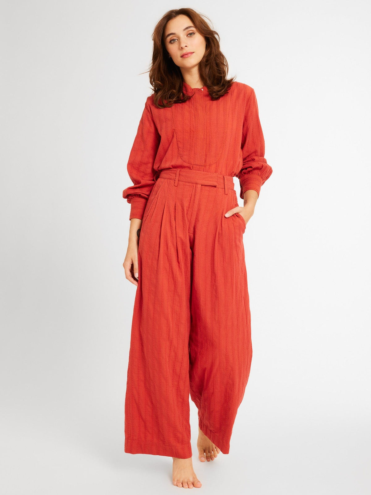 Cara Pant in Spice — The cut
