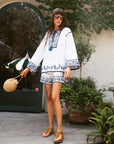 MILLE Clothing Carina Short in Santorini Embroidery