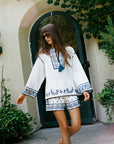 MILLE Clothing Carina Short in Santorini Embroidery
