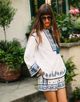 MILLE Clothing Carina Short in Santorini Embroidery