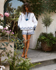 MILLE Clothing Carina Short in Santorini Embroidery