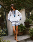 MILLE Clothing Carina Short in Santorini Embroidery