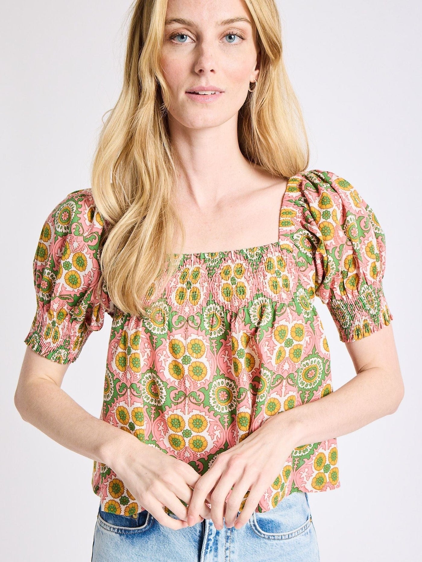 MILLE Clothing Caro Top in Yucatan