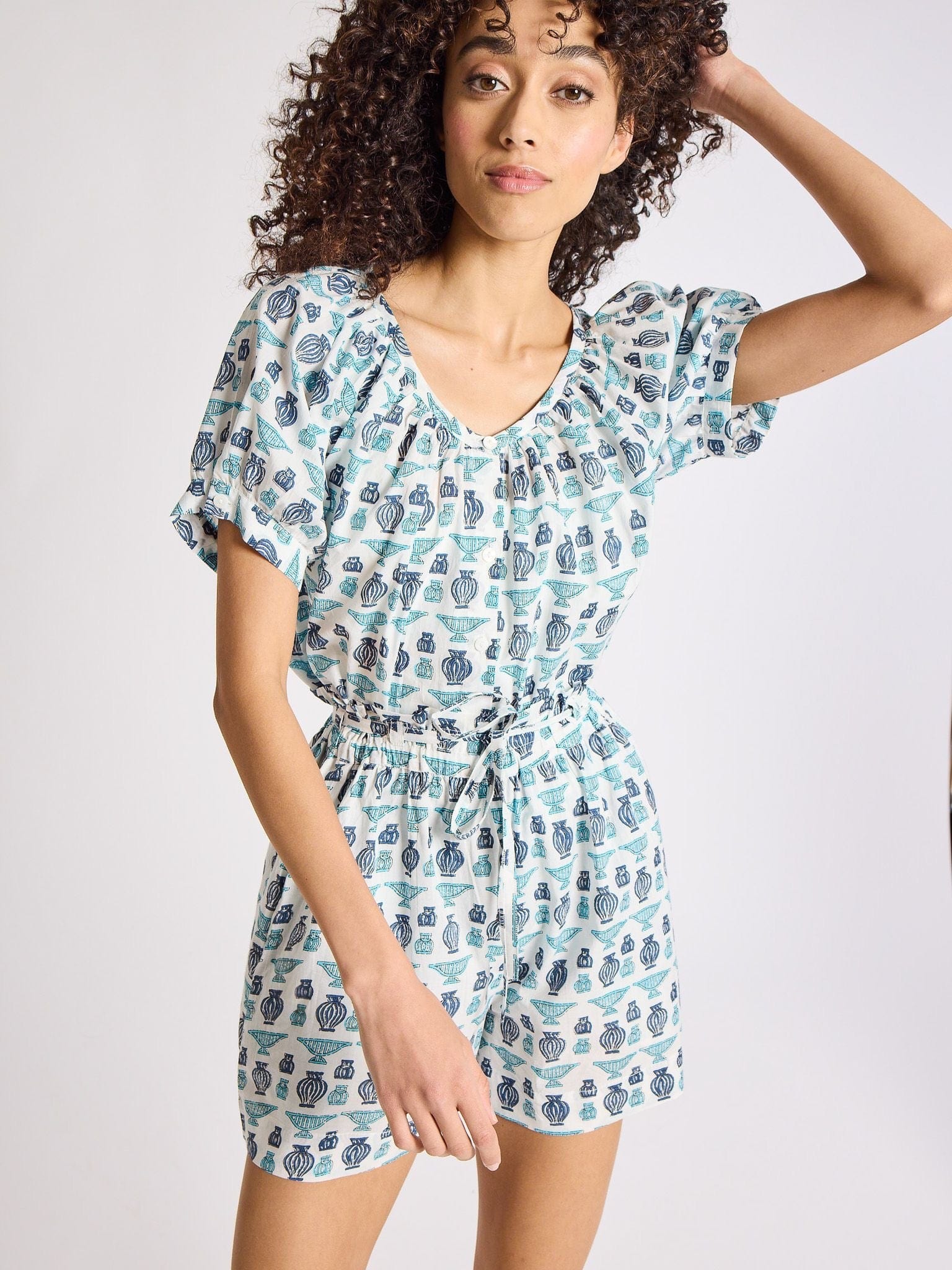 MILLE Clothing Cary Short in Athens Print