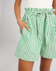 MILLE Clothing Cary Short in Kelly Stripe