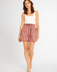 MILLE Clothing Cary Short in Rosewood & Sable