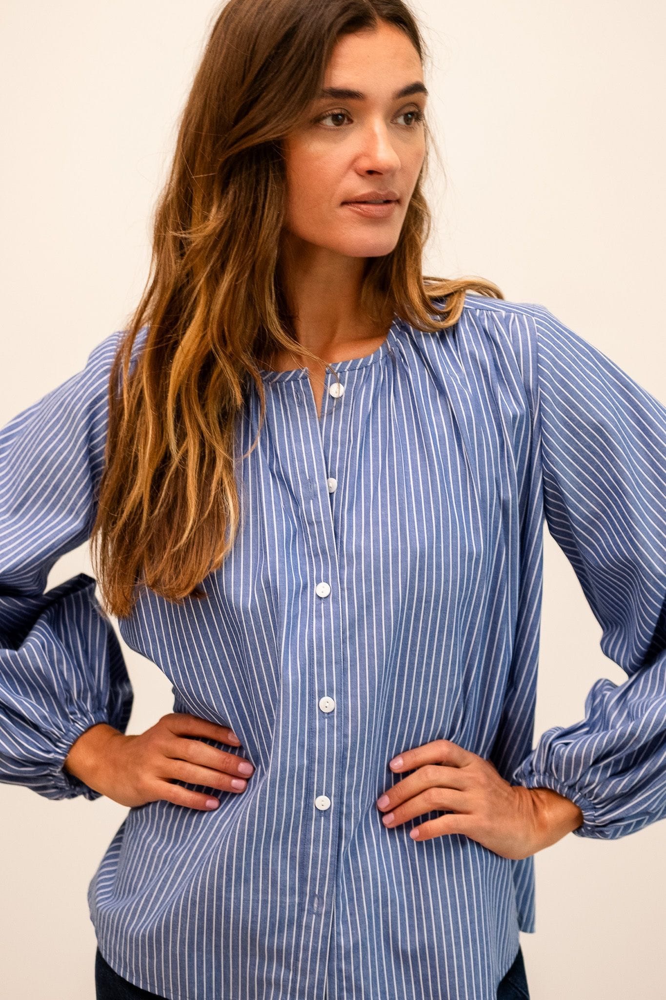 MILLE Clothing Cecily Top in Harbor Stripe