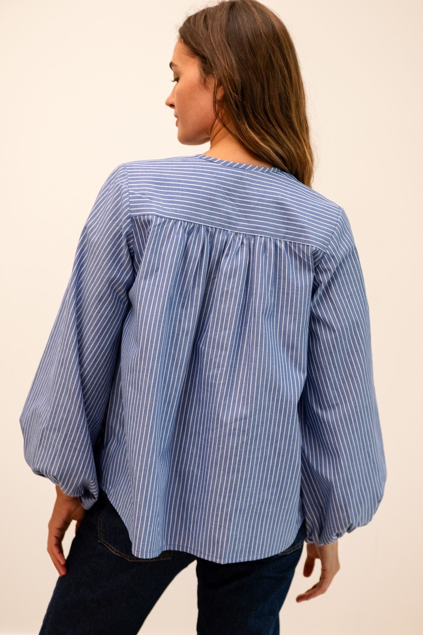 MILLE Clothing Cecily Top in Harbor Stripe