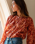 MILLE Clothing Cecily Top in Peach Montmartre
