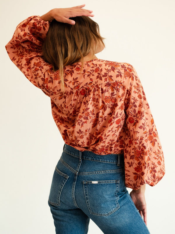 Cecily Top in Peach Montmartre — view 14