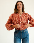 MILLE Clothing Cecily Top in Peach Montmartre