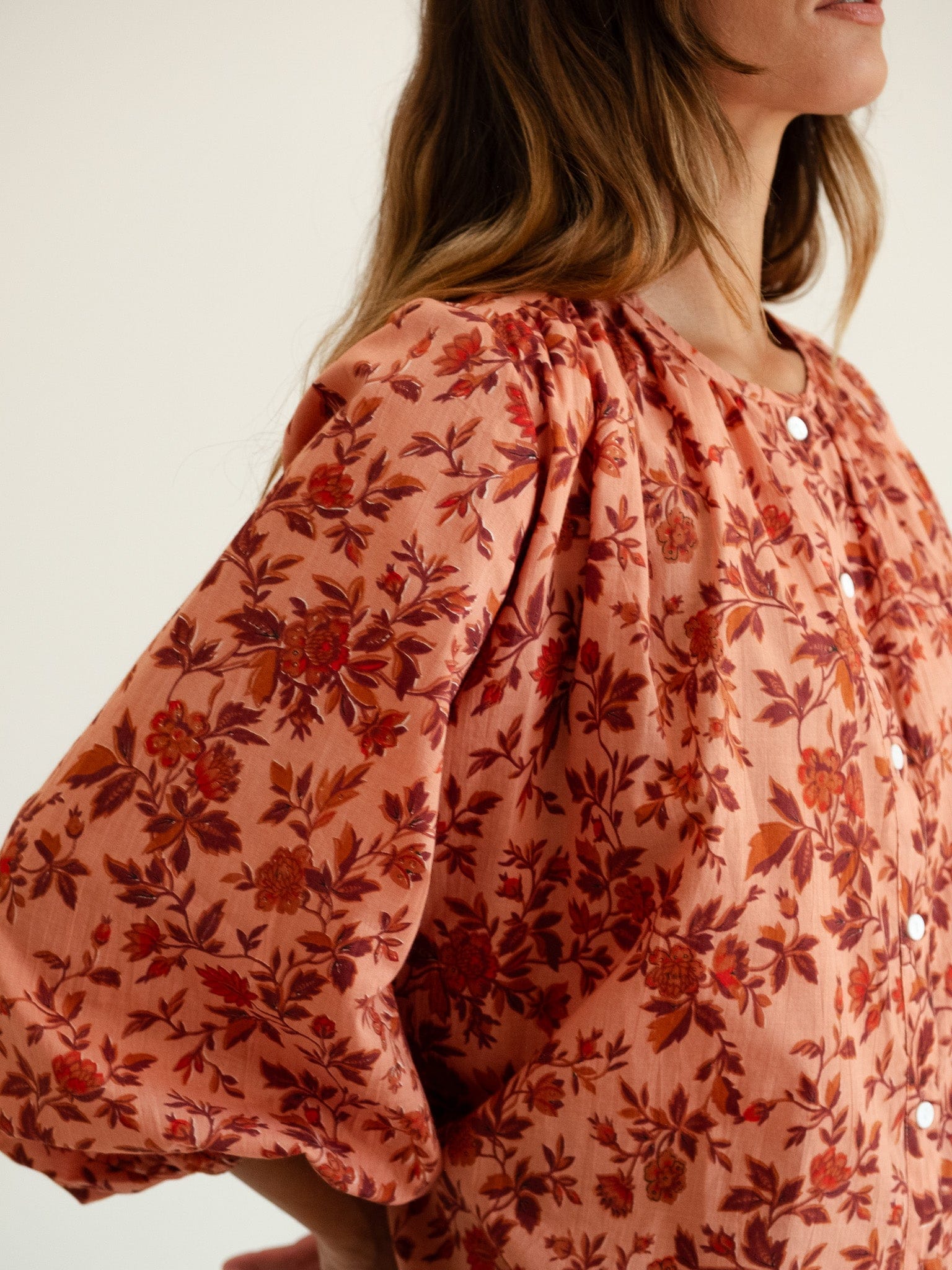 MILLE Clothing Cecily Top in Peach Montmartre