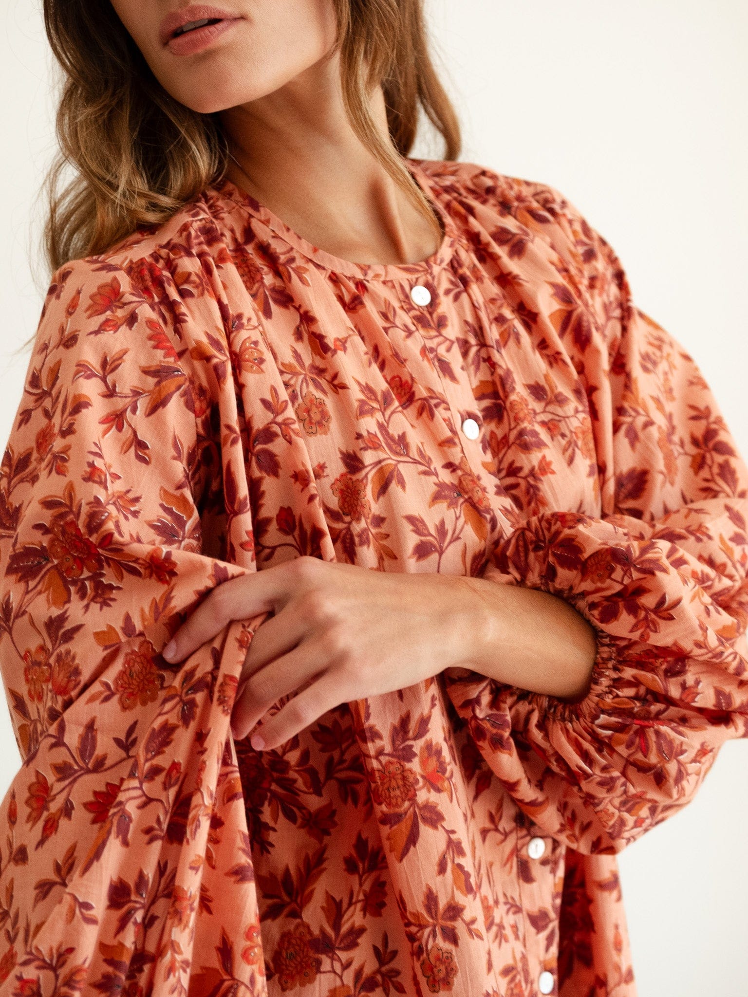 MILLE Clothing Cecily Top in Peach Montmartre