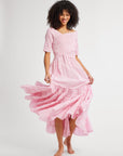 MILLE Clothing Celia Dress in Bubblegum Stripe