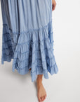 MILLE Clothing Celia Dress in Chambray Polka Dot