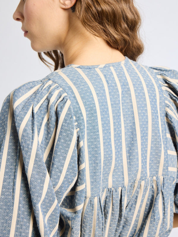 Charlie Top in Chambray Stripe — view 5