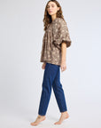 MILLE Clothing Charlie Top in Cocoa Floral
