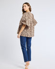 MILLE Clothing Charlie Top in Cocoa Floral
