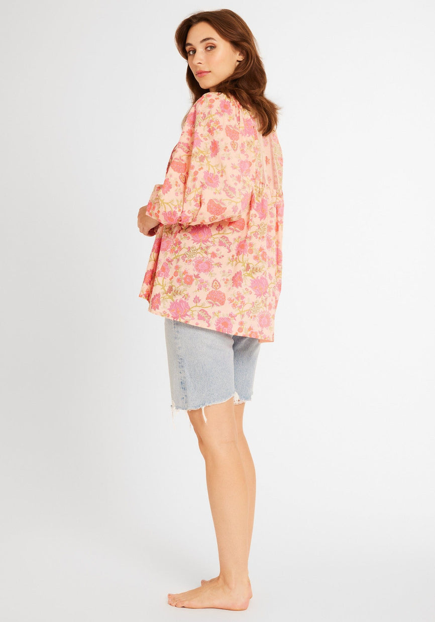 Charlie Top - Pink Floral