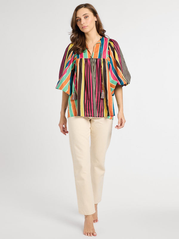 Charlie Top in Ibiza Stripe — view 5