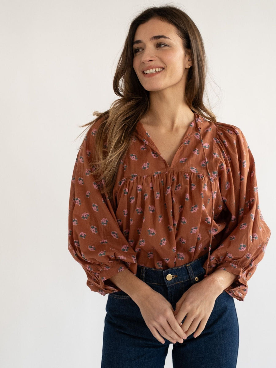 Charlie Top in Petite Bouquet — alternate view