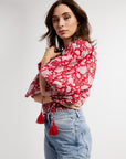 MILLE Clothing Charlie Top in Red Zinnia