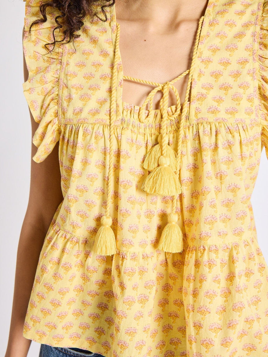 Chelsea Top in Buttercup — alternate view