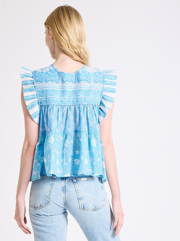 Chelsea Top in Charleston Floral — view 3
