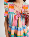 MILLE Clothing Chelsea Top in Confetti Stripe