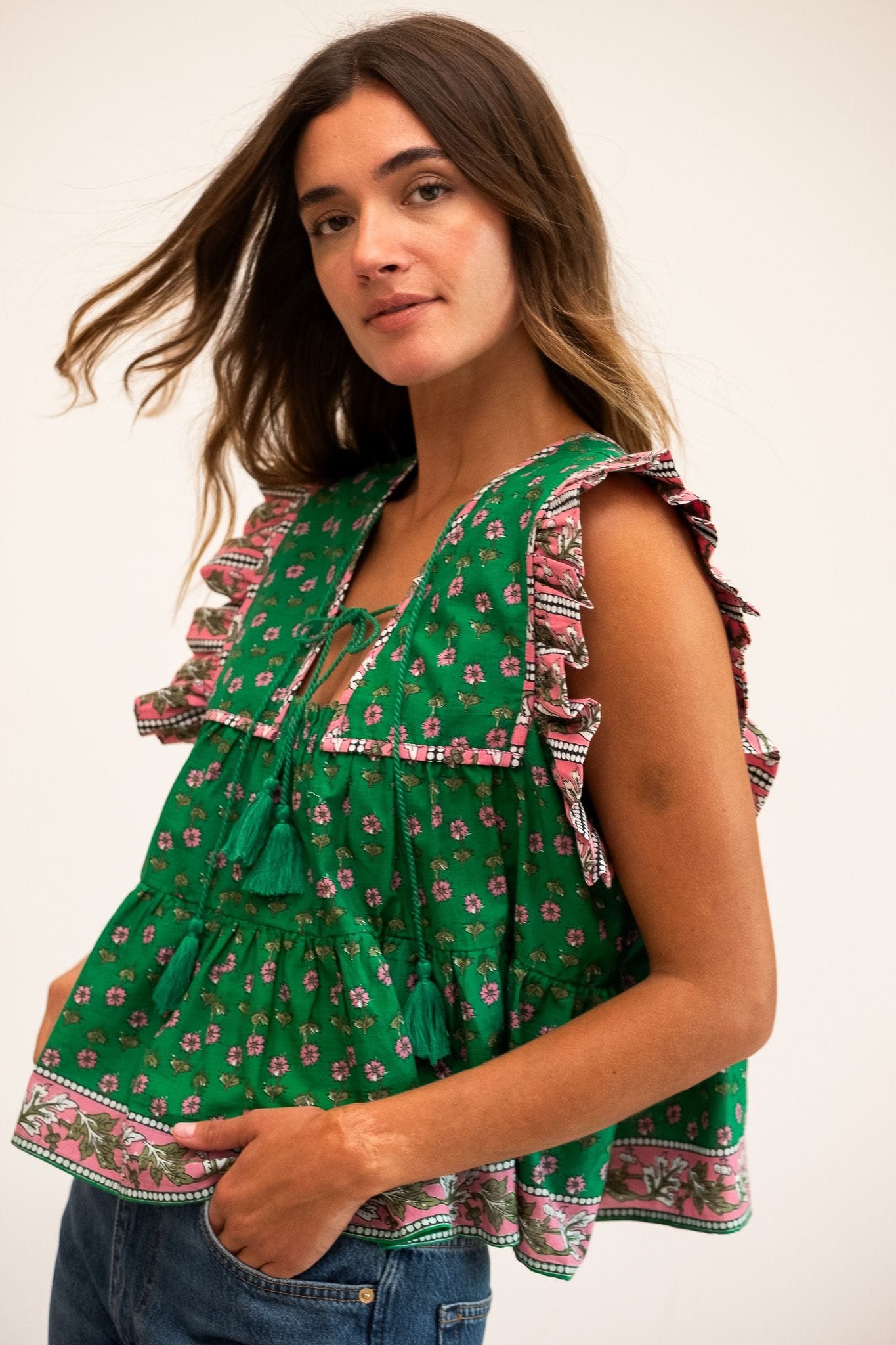 MILLE Clothing Chelsea Top in Jelly Bean
