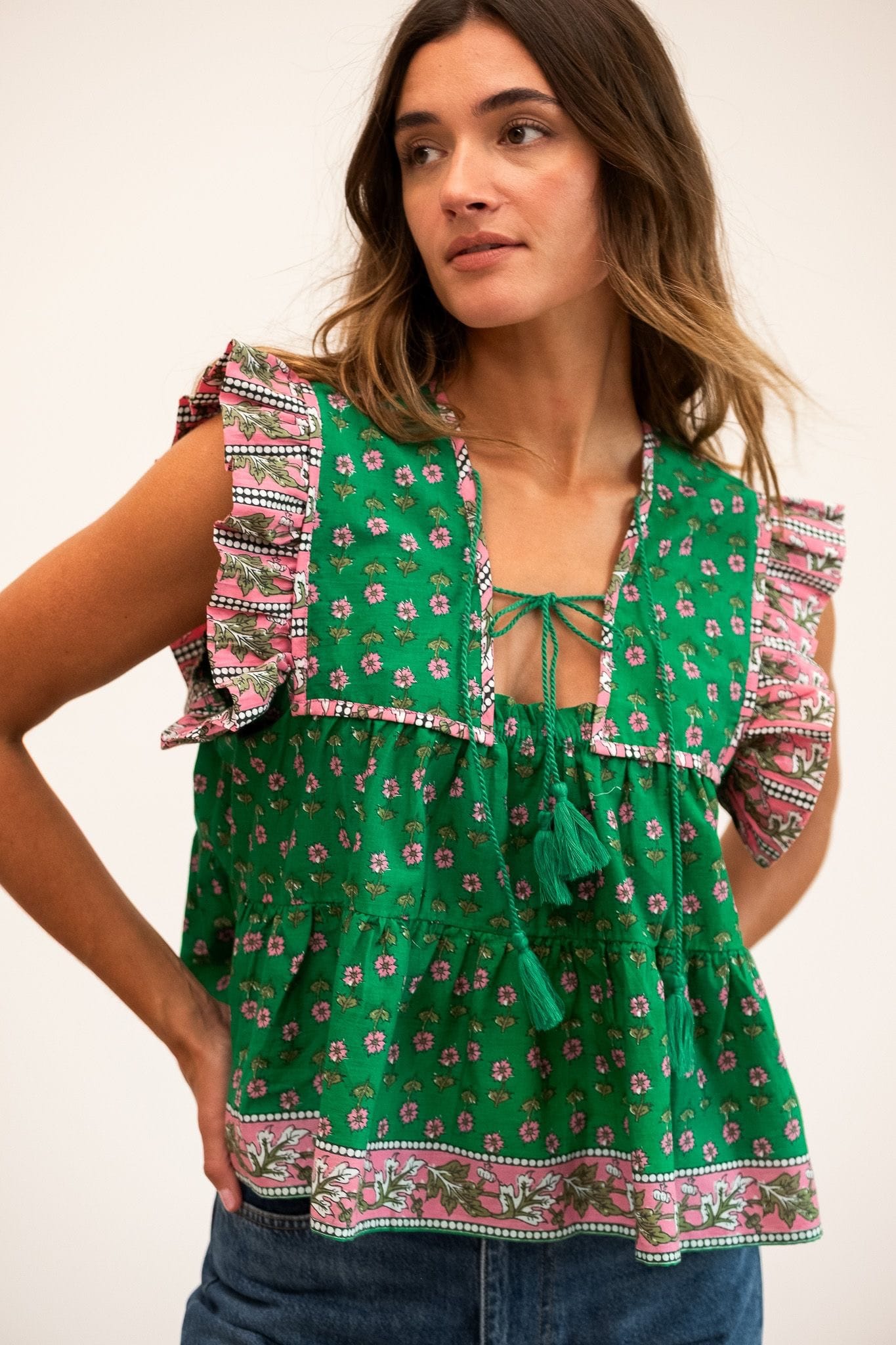 MILLE Clothing Chelsea Top in Jelly Bean