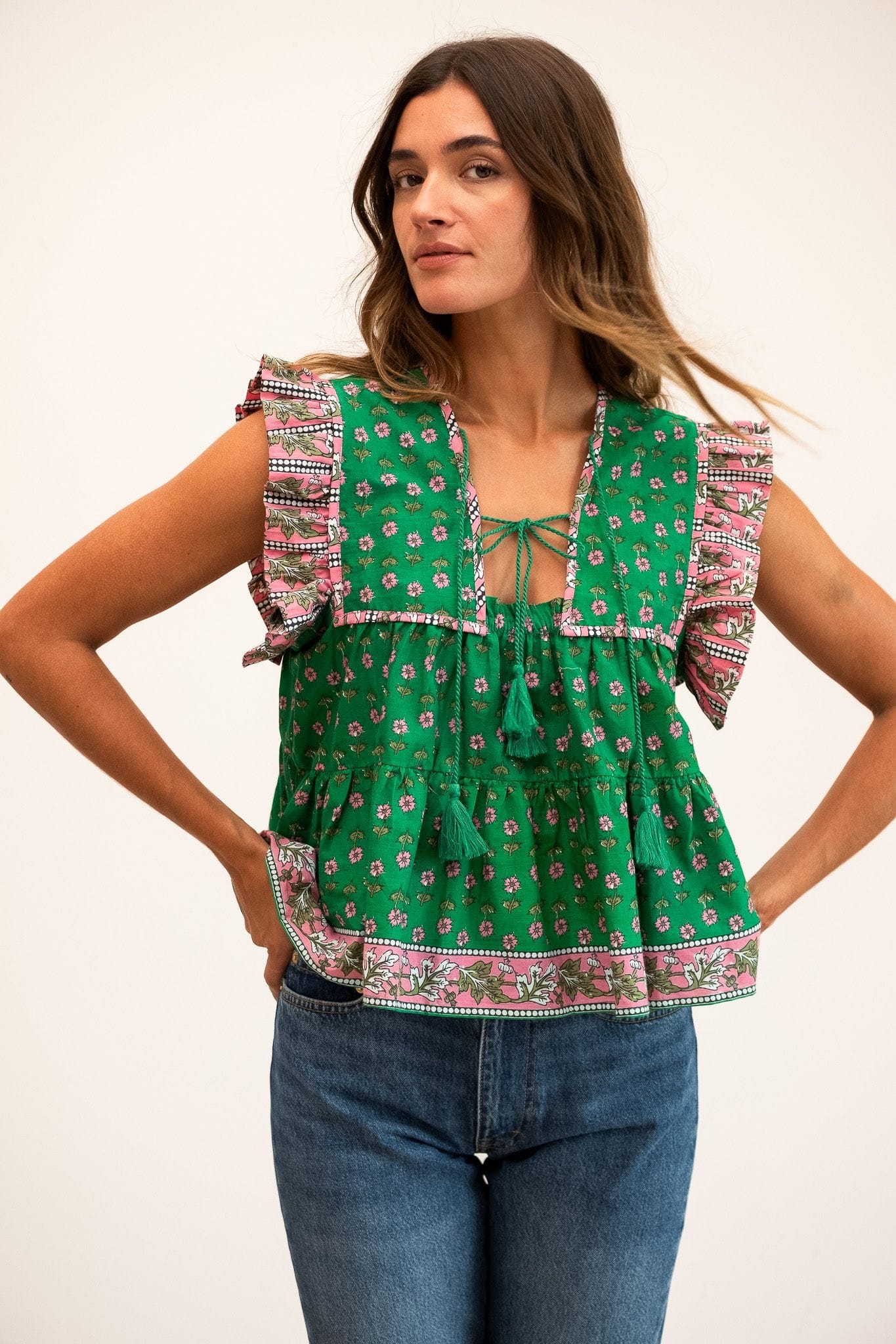 MILLE Clothing Chelsea Top in Jelly Bean