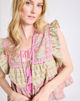 MILLE Clothing Chelsea Top in Tulip Print