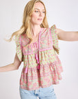 MILLE Clothing Chelsea Top in Tulip Print
