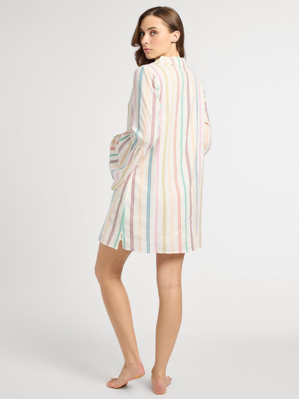 Chloe Dress in Mallorca Stripe — view 6