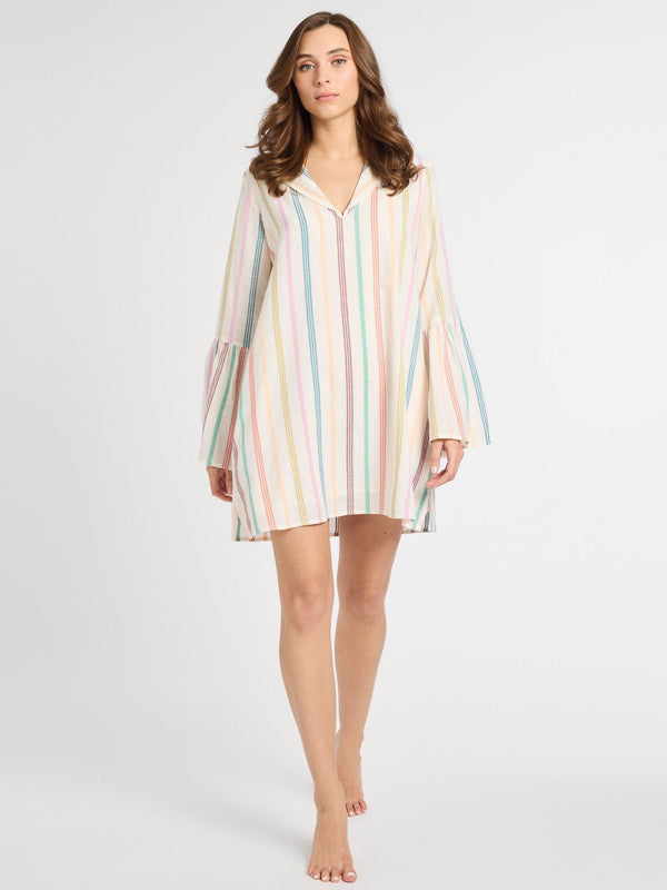 Chloe Dress in Mallorca Stripe — view 2