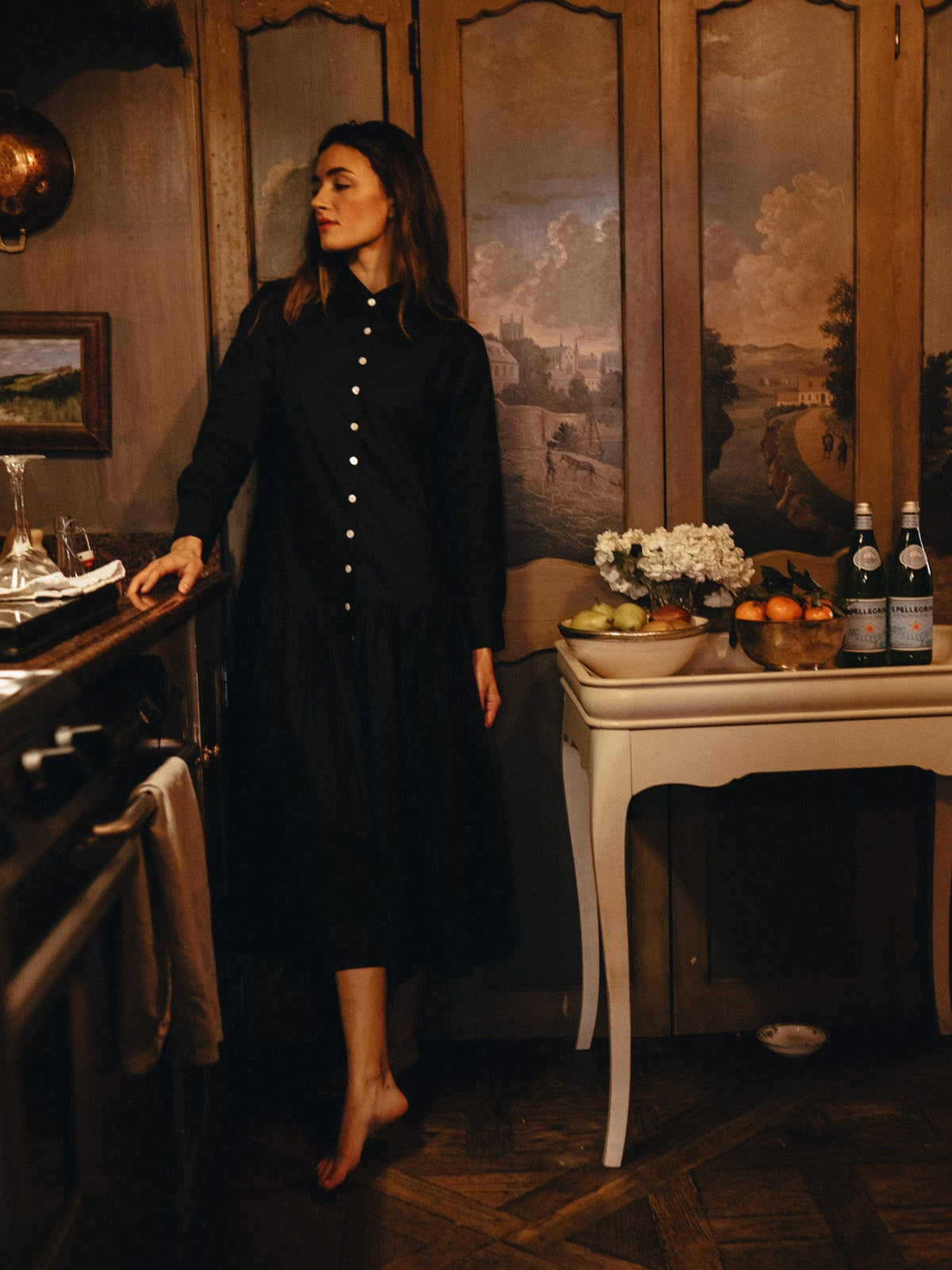 Clare Dress in Black — The cloth