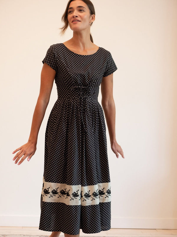 Clementine Dress in Polka Dot — view 5