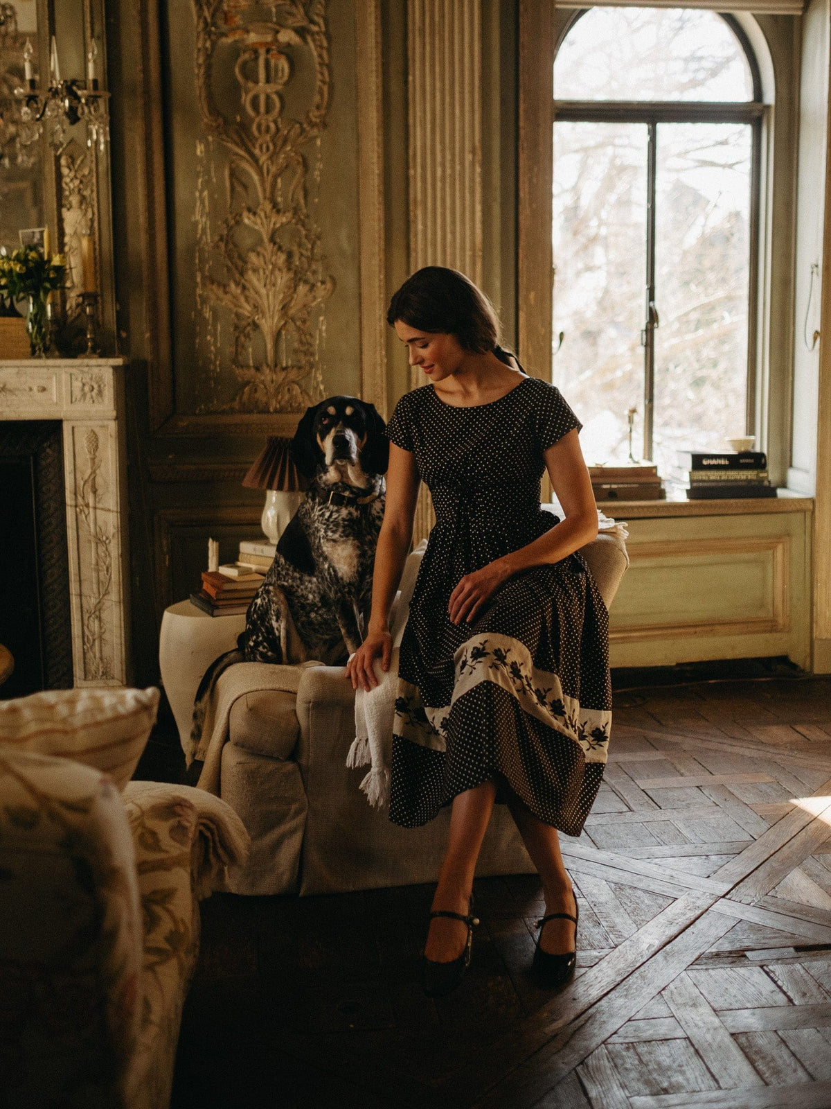 Clementine Dress in Polka Dot — The silhouette