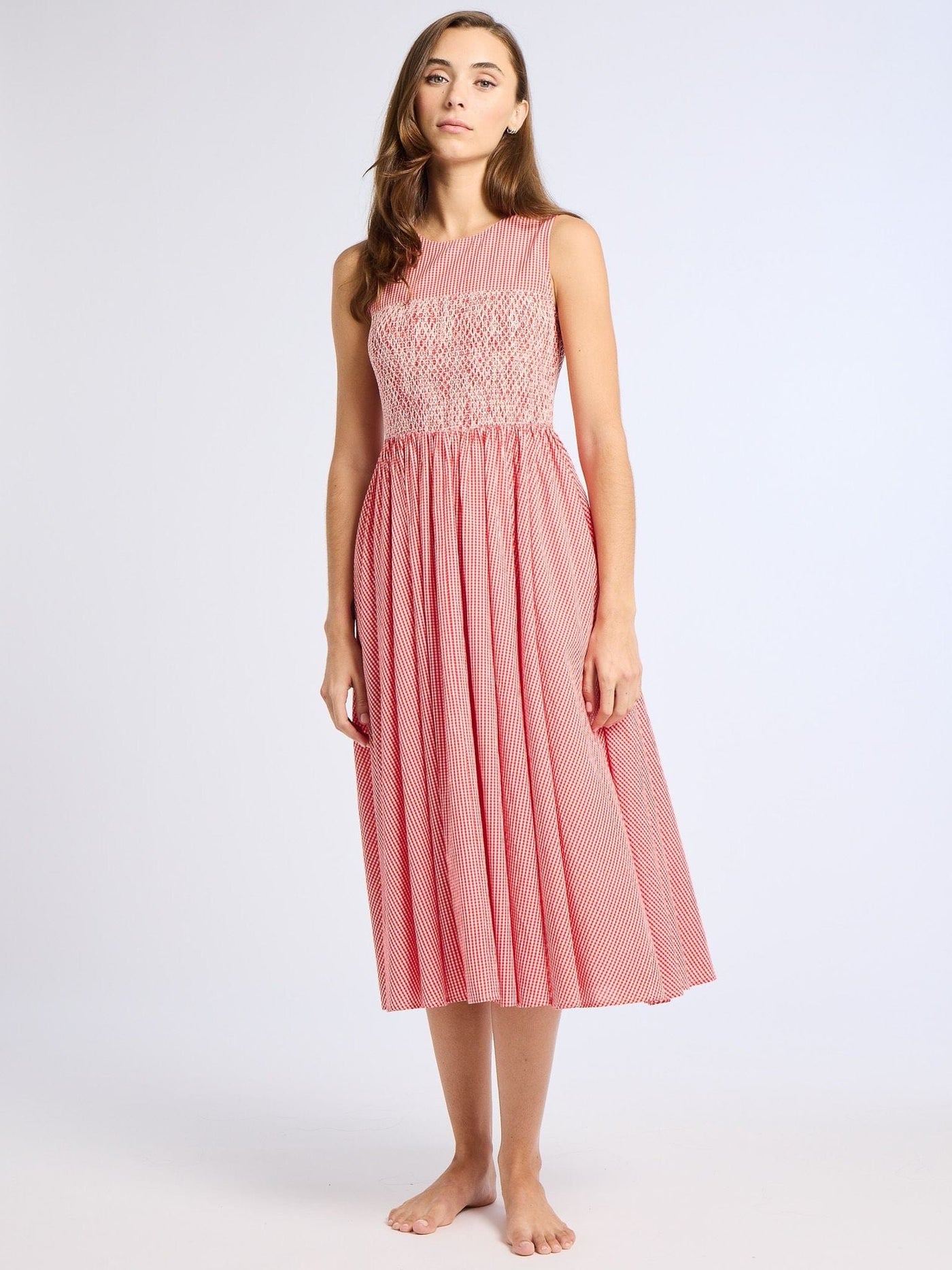 MILLE Clothing Coco Dress in Red Gingham