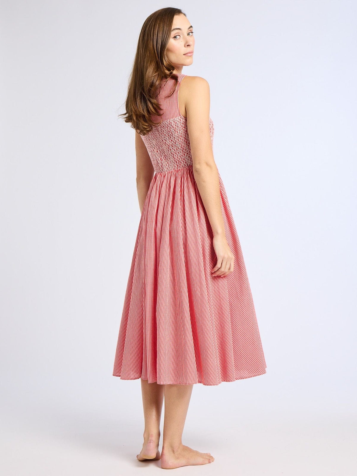 Coco Dress in Red Gingham S