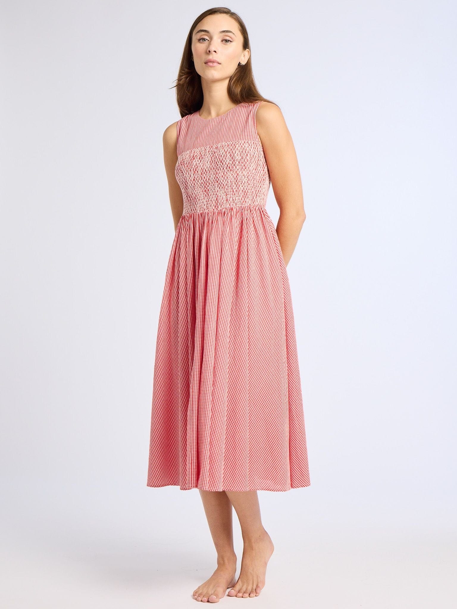 Mille Coco Dress in Red Gingham S Mille Coco Dress in Red Gingham S