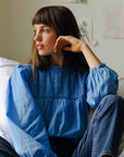 MILLE Clothing Constance Top in Cendre Blue