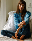 MILLE Clothing Constance Top in Cendre Blue