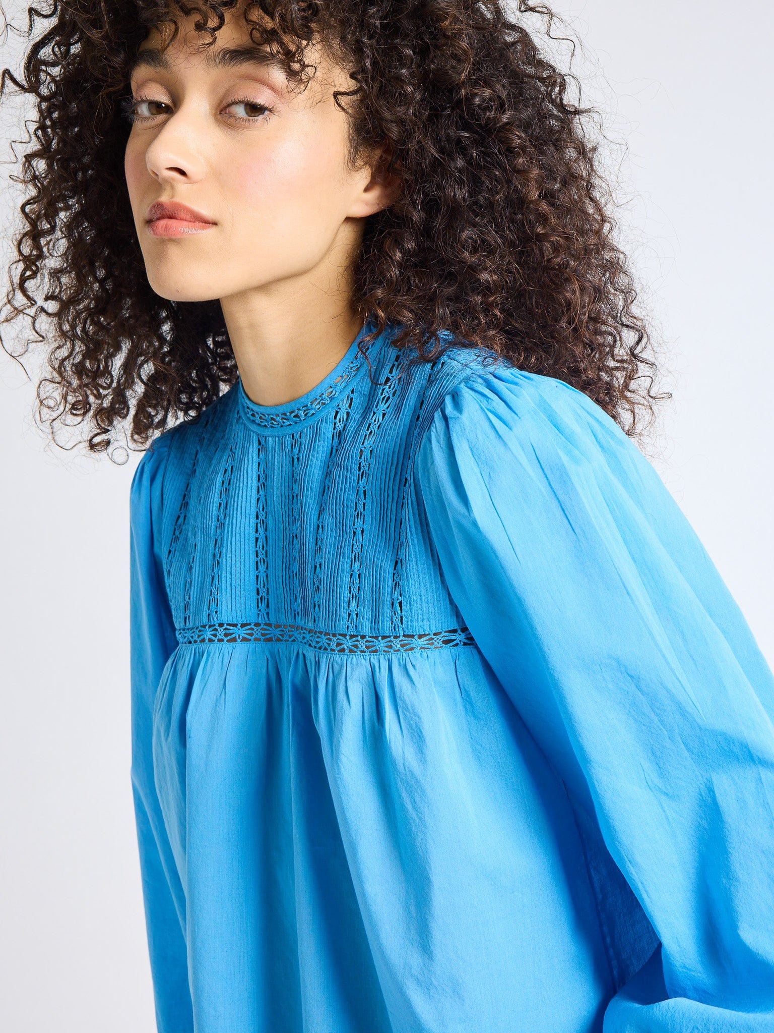 MILLE Clothing Constance Top in Cendre Blue
