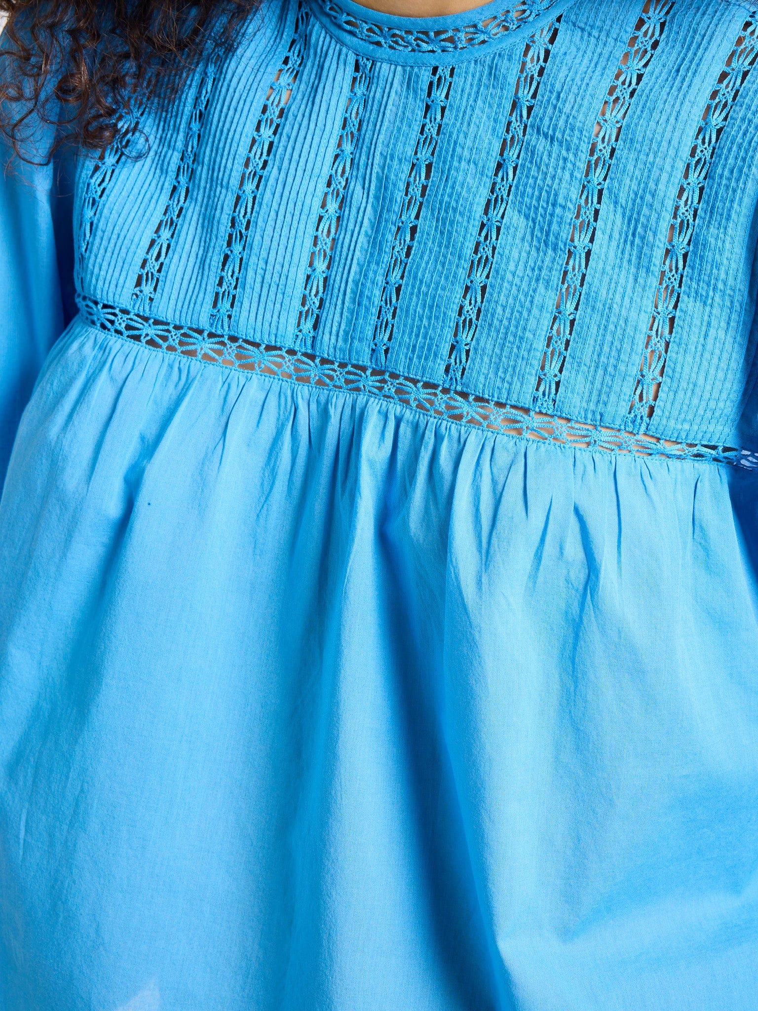 MILLE Clothing Constance Top in Cendre Blue