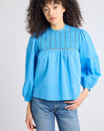 MILLE Clothing Constance Top in Cendre Blue